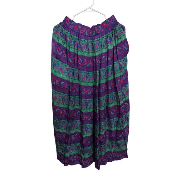 Vintage O by Oscar De la Renta Silk skirt women’s size 8 - Picture 2 of 12